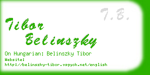 tibor belinszky business card